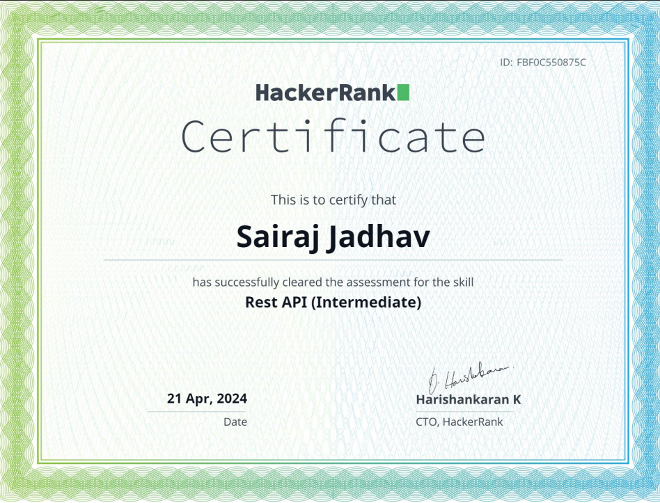 HackerRank REST API Intermediate