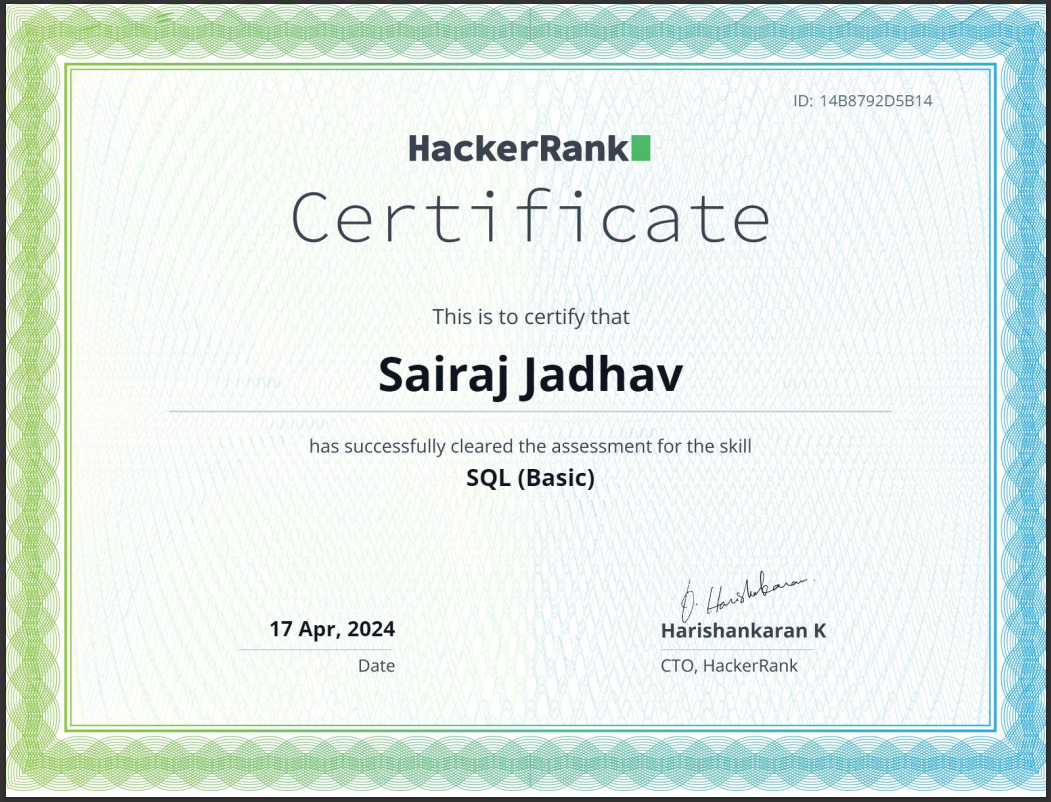 HackerRank SQL Basic